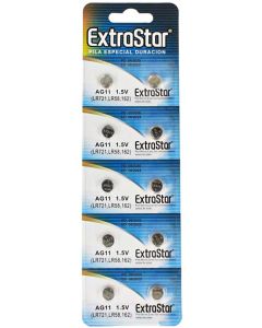 10 Batterie a Bottone Pile Ag11 1,5v Sr58 Lr721 Lr58 361/362 Sr721