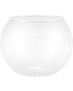Acquario per Pesci Tondo Cristallo Ampolla  da 25cm di diametro  in Vetro per Decorazione per Casa /Ufficio
