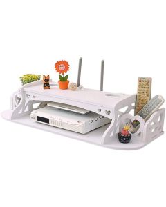 Mensola per esposizione per il router set-top bianco prodotto in legno/pvc scaffale gallegiante