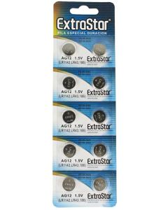 10 Batterie a Bottone Pile Ag12 1,5v Sr43 Lr1142 Sr1142 386