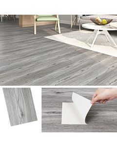 Set 15 pz Pavimento Pvc Autoadesivo Effetto Legno misura 15 x 91 x 0.2 cm Interno Esterno 2 metri quadri Cemento 