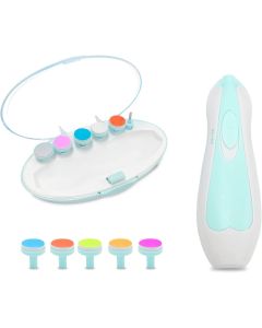 Tagliaunghie elettrico per bambini con set 6 accessori