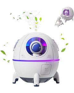 Capsula umidificatore umidificatore rgb da 220 ml per la casa a forma di capsula spaziale