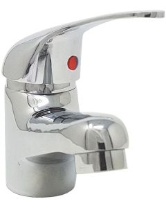 Rubinetto miscelatore bagno lavabo casa grigio silver basic 5601
