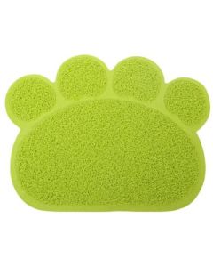 Tappetino antiscivolo animali igienico lettiera cane gatti 30x40 forma zampa  verde