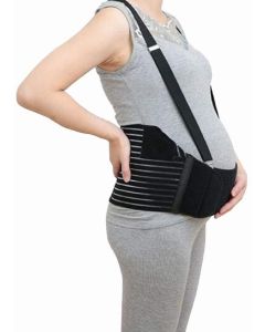 Cintura premaman con spallacci rimovibili fascia addominale per gravidanza cintura di supporto per la parte bassa della schiena premaman cintura addominale traspirante supporto pelvico confortevole