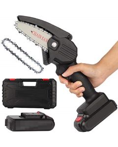 Mini elettrosega a batteria 24v motosega sega elettrica tagliarami 4 pollici più valigetta