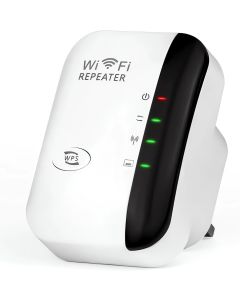 Ripetitore WiFi 300 Mbps 2.4GHz con Porta LAN e Modalità AP/WPS
