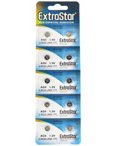 10 Batterie a Bottone Pile Ag4 1,5v 377a Sr66 Lr626 Sg4 Sr626