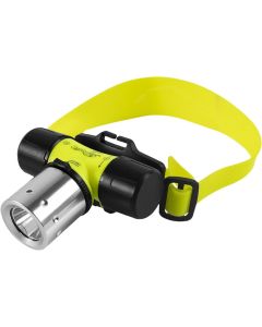 Faro Subacqueo Ricaricabile per Immersioni - Torcia Subacquea con Fascia Regolabile e Illuminazione Duratura per Avventure Subacquee 