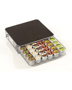 Contenitore porta capsule cialde caffè metallo 36 posti coffee capsule drawer cassetto per la conservazione di capsule e cialde caffè