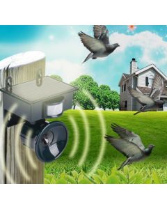 Repellente ad Ultrasuoni Solare per Animali – Topi, Uccelli, Gatti, Cani – Sensore Movimento PIR, Frequenza Regolabile, Impermeabile per Esterni