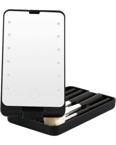 Specchio Portatile LED con Luce Regolabile e Pennelli