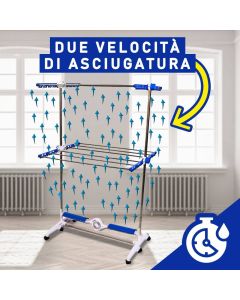 Asciuga biancheria stendino ad aria elettrico verticale 