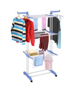 Stendibiancheria 3 Piani Regolabile in Acciaio Inox Premium
