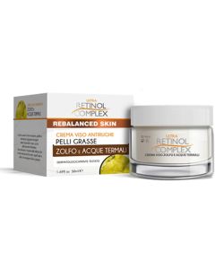 Ultra retinol complex crema viso antirughe per pelli grasse - zolfo e acque termali 50 ml