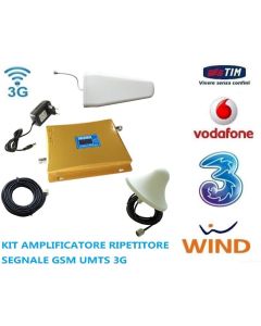 Kit Amplificatore Ripetitore Segnale Gsm Umts 3G con Cavo 10 Metri