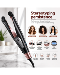 Piastra e Arricciacapelli 2-in-1 con Tecnologia Twist – Display LCD e Calore Regolabile