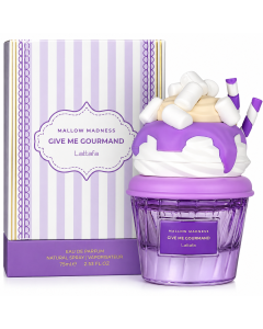 Lattafa Give Me Gourmand Eau de Parfum 75ml Unisex – Profumi Dolci (Choco Overdose, Berry On Top, Mallow Madness, Vanilla Freak, Cookie Crave) – Fragranza Persistente-Mallow Madness