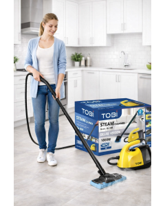 TOBI Steam Cleaner Deluxe 2500W – Pulitore a Vapore Multifunzione 16 in 1 per Casa, Cucina e Bagno