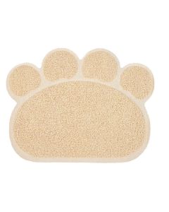 Tappetino antiscivolo animali igienico lettiera cane gatti 30x40 forma zampa beige