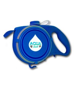 Aqua Leash Guinzaglio per Cani con Bottiglia d'Acqua Integrata e Ciotola