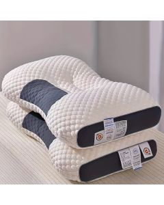 Cuscino da collo multifunzionale slim con nucleo ergonomico di alta qualità, design sottile e leggero per divano, letto, soggiorno, camera da letto, perfetto come cuscino laterale o supporto per la schiena, fodera bianca traspirante e anti-umidità per un