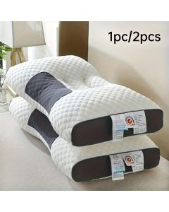 Cuscino Ergonomico Sagomato 1000 g con Imbottitura Regolabile – Supporto Collo e Testa, Morbido e Confortevole, Federa Sfoderabile e Lavabile
