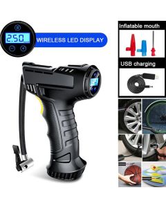 Compressore d'aria per auto senza fili da 120 W Gonfiatore per pneumatici digitale