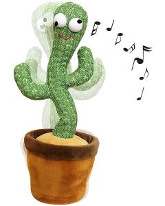 Dancing cactus toy  divertente cactus che canta e balla, può registrare voci per discorsi ripetuti, cactus peluche per bambini