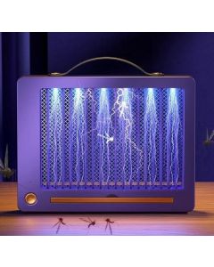Zanzariera Elettrica a LED con Griglia ad Alta Tensione – Lampada Antizanzare UV per Interni ed Esterni, Silenziosa e Sicura