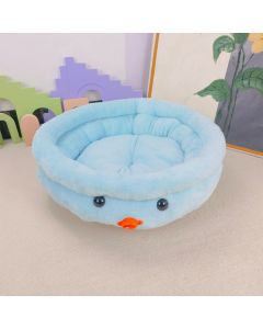 Letto per Gatti e Cani di Piccola Taglia - Morbido, Caldo, Resistente e Lavabile - Perfetto per Tutte le Stagioni (celeste)