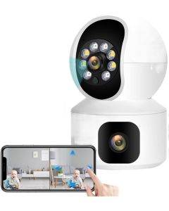 Baby monitor telecamera WiFi da 4 MP con doppio schermo 
