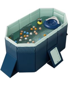 Piscina Pieghevole Portatile 107x166x45 cm – Piscina per Bambini e Adulti, Ideale per Esterni e Interni, Facile da Installare