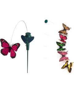 Set di 2 farfalle fluttuanti a energia solare farfalla volante ad energia solare girasole cortile giardino
