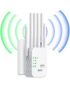 Ripetitore WiFi 300 Mbps 3-in-1 con 6 Antenne, Copertura fino a 1200 m²