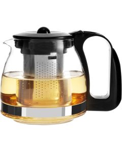 Teiera in vetro con infusore a foglia infusiera in vetro 700 ml