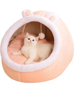 Cuccia per gatti da casa, cucce per gatti lavabili in lavatrice con fondo antiscivolo, casa per gatti da interni o cani di piccola taglia, cucciolo, gattino.