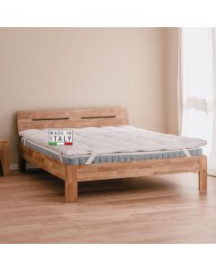 Topper Comfort con Elastici: L’Oasi di Relax per il Tuo LettoTrapuntato, Anallergico e Traspirante con Elastici, Made in Italy 300 gr 