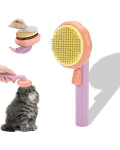 Spazzola autopulente per cani gatti cuccioli conigli animali domestici per toelettatura rimuove delicatamente il sottopelo sciolto per cani e gatti per peli corti e lunghi