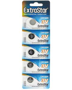 5 Batterie a Bottone Cr1220 Litio 3 V Pile Cr 1220