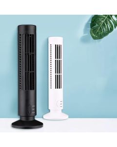 Ventilatore a Torre USB Senza Pale, 2 Velocità, Ultra Silenzioso
