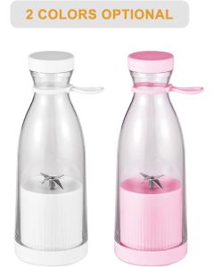 Mini Mixer Elettrico Portatile 300 ml – Frullatore Ricaricabile per Succhi, Frullati, Latte e Alimenti per Bambini