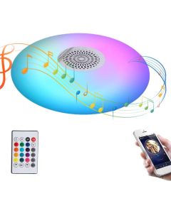 Plafoniera LED Musicale RGB 48W con Altoparlante Bluetooth – Effetto UFO