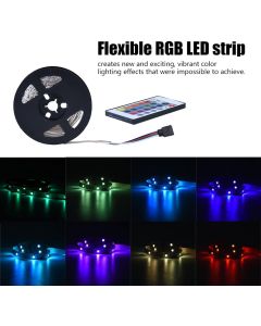 STRISCIA LED 5050RGB LUCE MULTICOLORE 5M + CONTROLLER E ALIMENTATORE