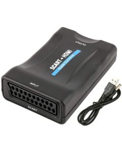 Convertitore da scart a HDMI, supporto HDMI 1080P/720P, convertitore audio video, adattatore da scart a HDMI per monitor HDTV proiettore STB VHS Xbox PS3 Sky Blu-ray lettore