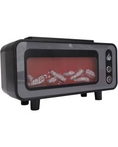 Diffusore di Aromi per Camino 200ml - Umidificatore 3 in 1 con Luce LED a 7 Colori, Funzione di Spegnimento Automatico - Ideale per Olio Essenziale e Relax
