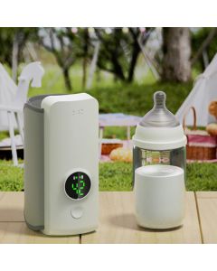 Scaldabiberon Portatile USB con Display Digitale – 6 Livelli di Temperatura – Isolamento Termico per Viaggi e Auto