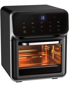 Friggitrice ad aria calda 12 litri 1800w senza olio touch screen lcd