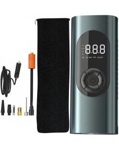 Mini compressore aria portatile auto compressore d'aria elettrica multifunzione con schermo lcd digitale e torcia led alta precisione digitale pneumatici gonfiatore